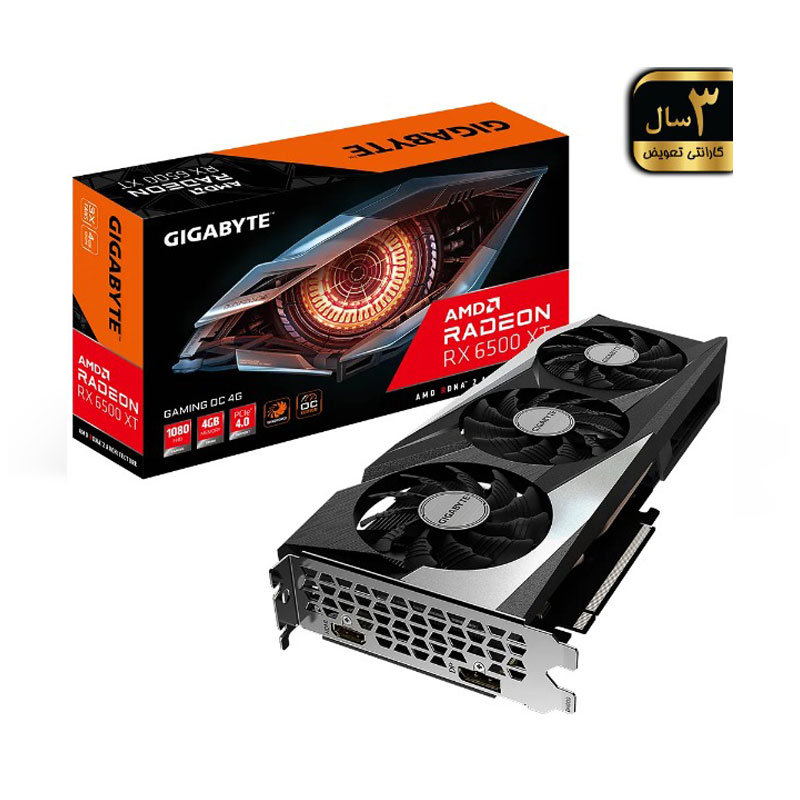 کارت گرافیک گیگابایت مدل GIGABYTE Radeon RX 6500 XT GAMING OC 4G - Image 4
