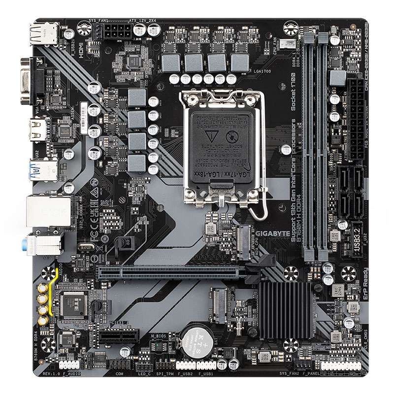 مادربرد گیگابایت مدل GIGABYTE B760M H DDR4 (rev.1.0)