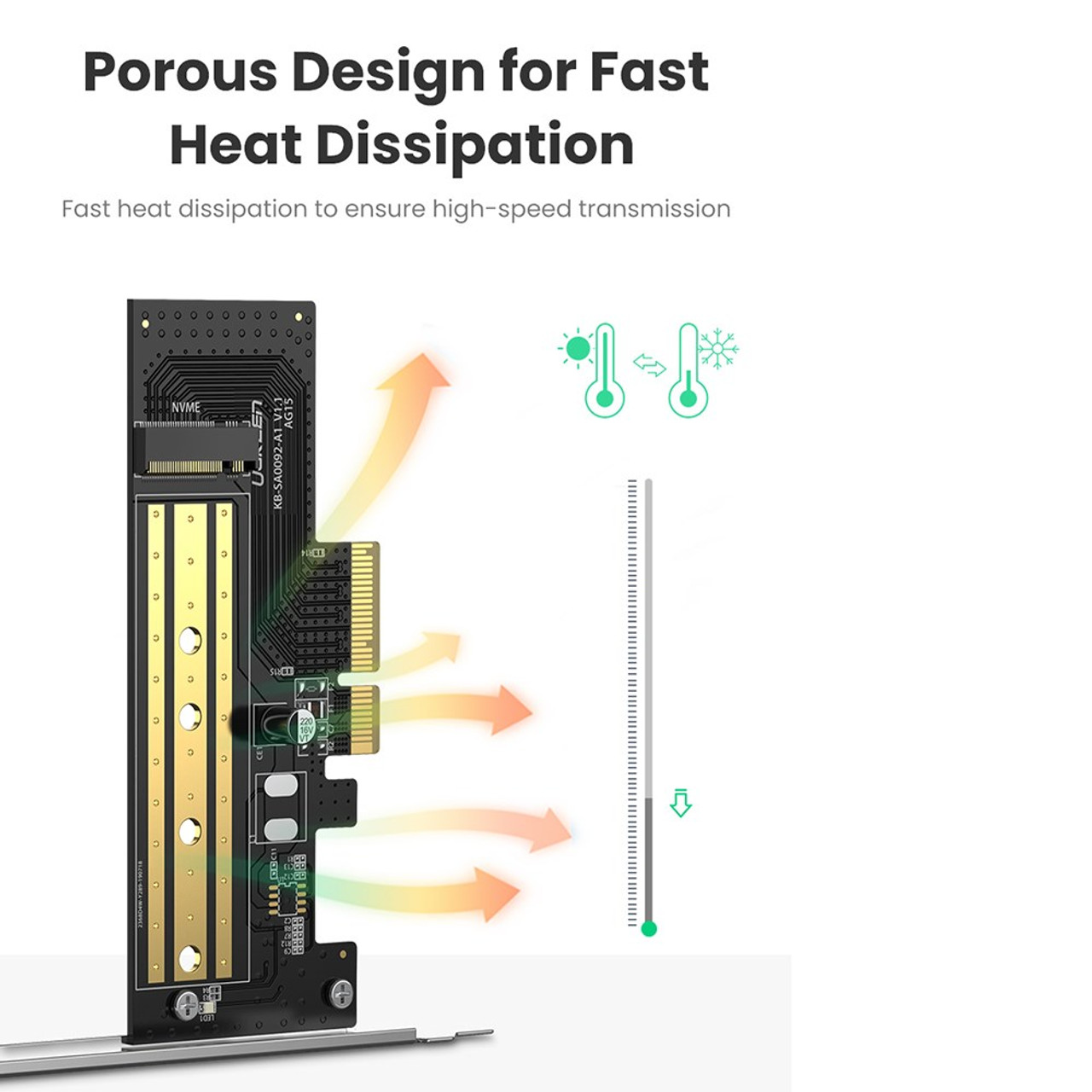مبدل M.2 به PCIe 3.0 یوگرین مدل UGreen CM302-70503 - Image 2
