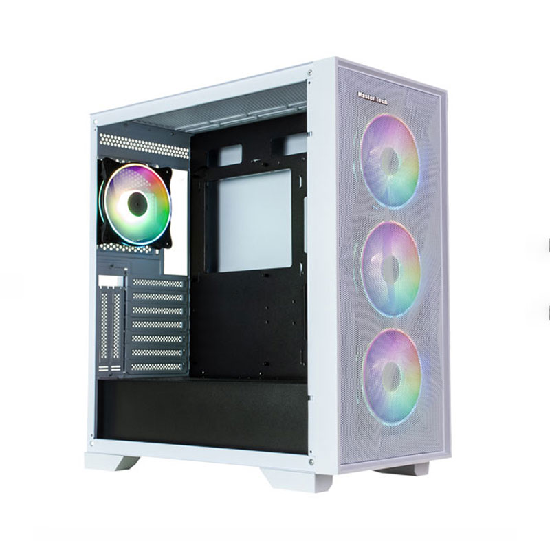 کیس کامپیوتر مستر تک مدل MASTER TECH Hunter X Gaming White - Image 4