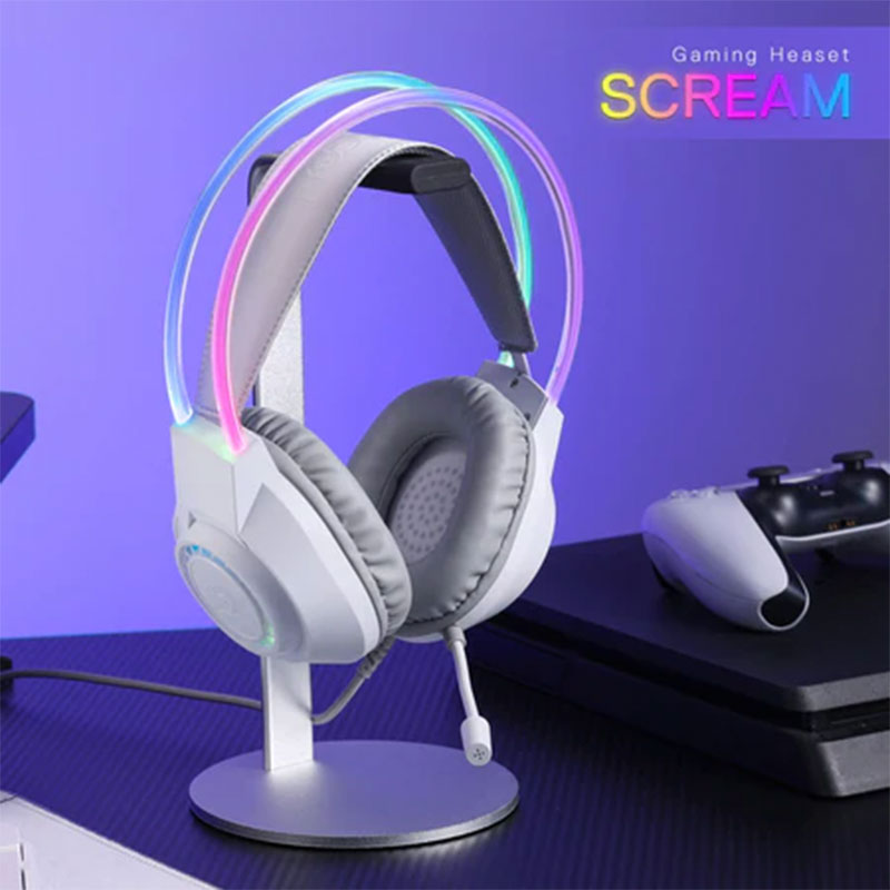 هدست گیمینگ با سیم ردراگون مدل Redragon SCREAM H231 WHITE - Image 2