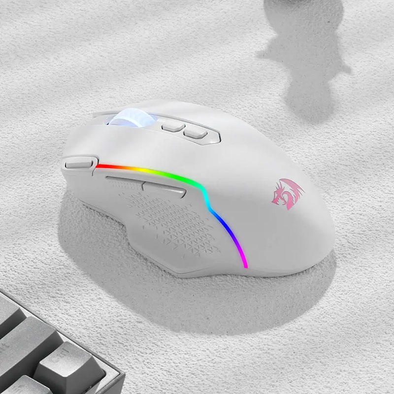 ماوس گیمینگ ردراگون بی سیم مدل Redragon TAIPAN PRO M810 RGB White - Image 2