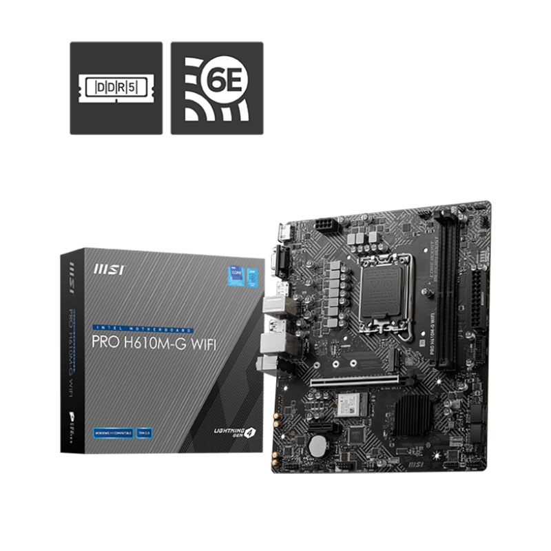 مادربرد ام اس آی مدل MSI PRO H610M-G WIFI DDR5 - Image 2