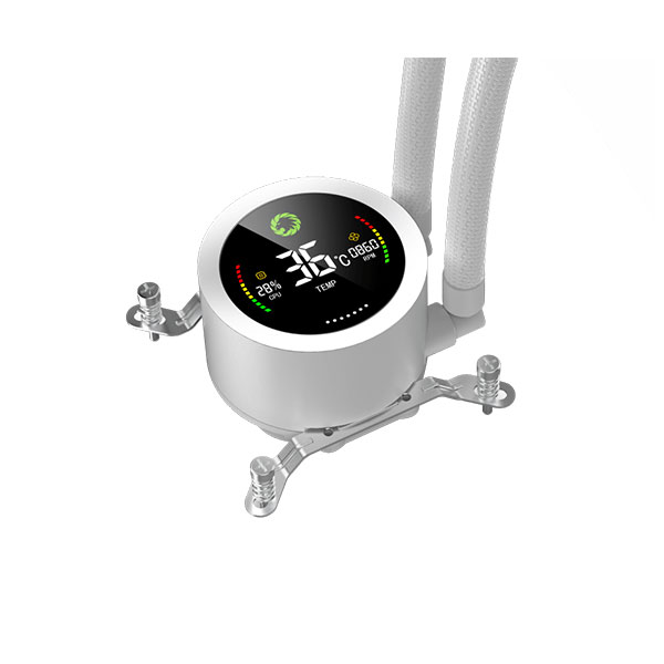 خنک کننده آبی پردازنده گیم مکس مدل GameMax IceBurg 240 Digital White - Image 5