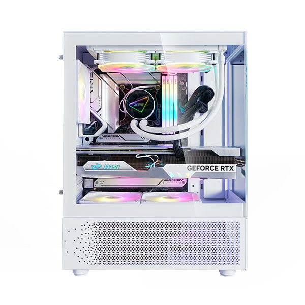 کیس کامپیوتر ایکس پی جی مدل XPG INVADER X MINI WHITE - Image 5