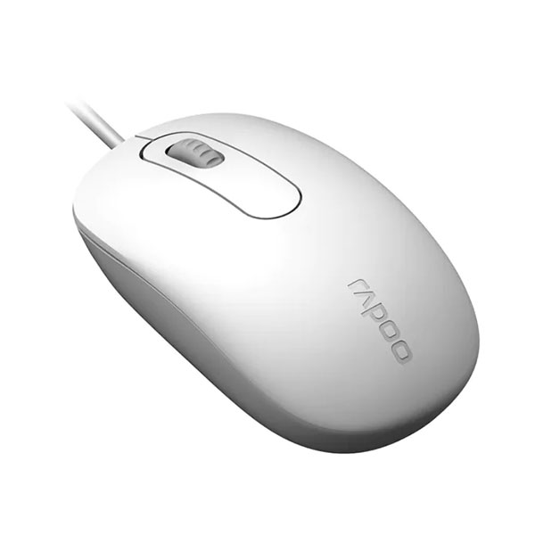 ماوس با سیم رپو مدل RAPOO N200 White - Image 3