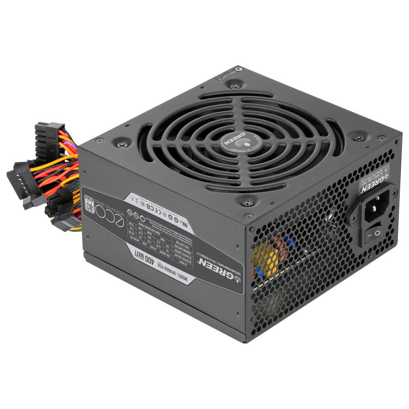 منبع تغذیه گرین مدل GREEN GP400A-ECO Rev3.1 - Image 2