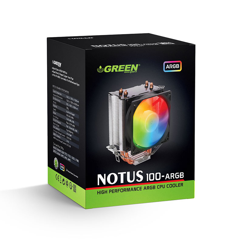 خنک کننده پردازنده گرین مدل GREEN NOTUS 100-ARGB - Image 5
