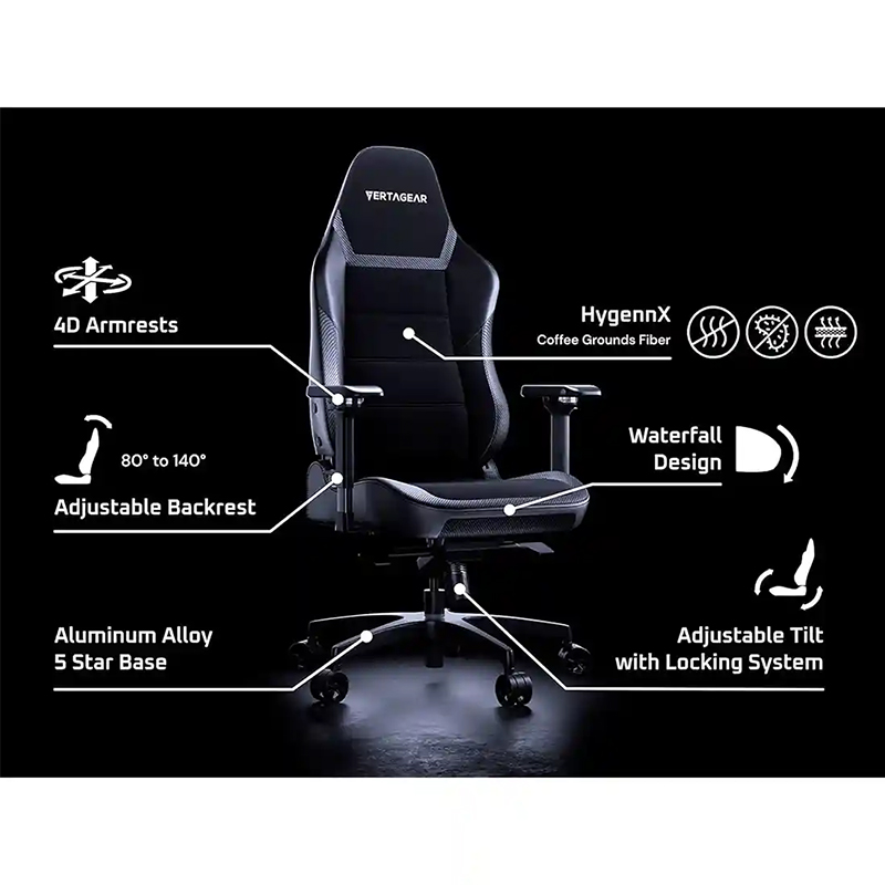صندلی گیمینگ ورتاگیر مدل Vertagea PL6800 Black White - Image 6